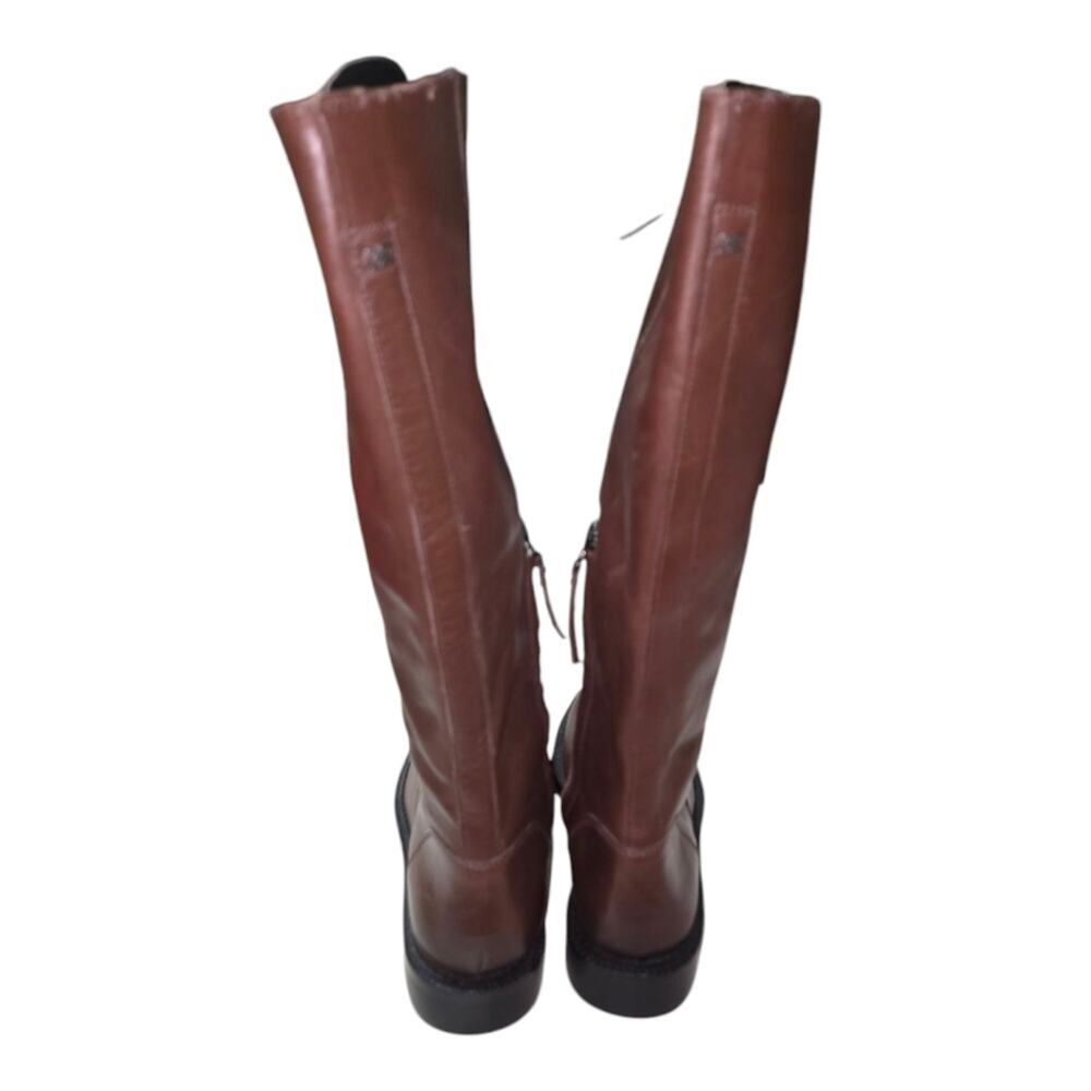 Sam Edelman Women's Nance‎ Tall Lace Up Leather Boots Brown US 6 M - Picture 9 of 14